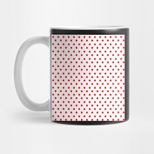 retro vintage red and white Mug